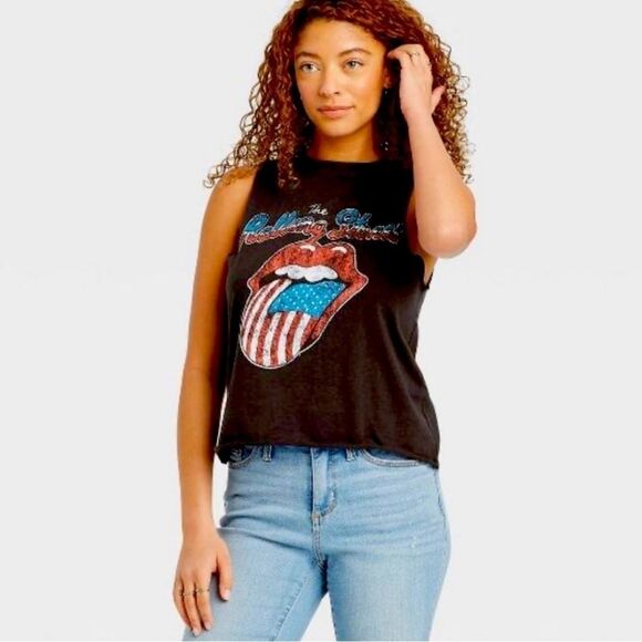 Rolling Stones Tank Top NWT Slouchy - Picture 1 of 7